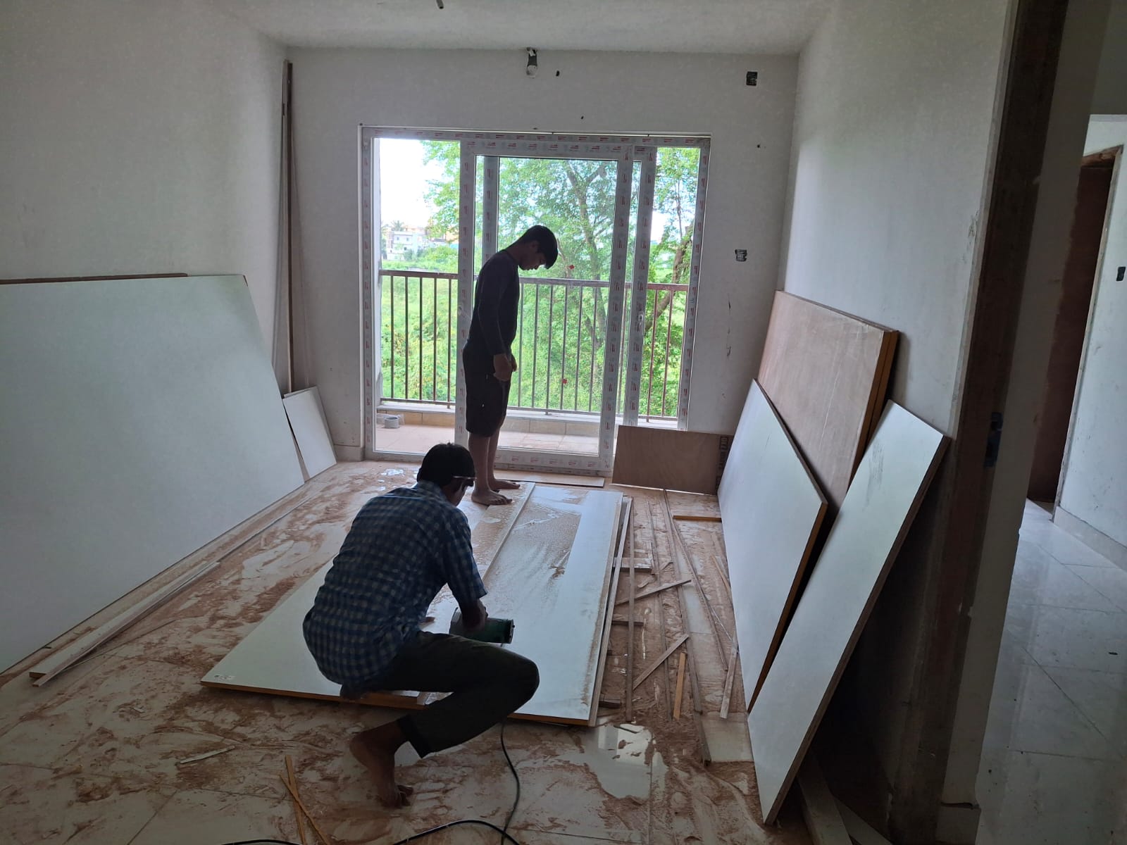 Excavator digging in a quarry for raw materials